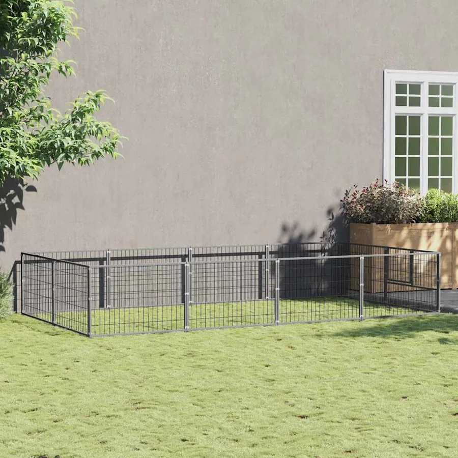 Chenil Argenté 8 m² Acier
