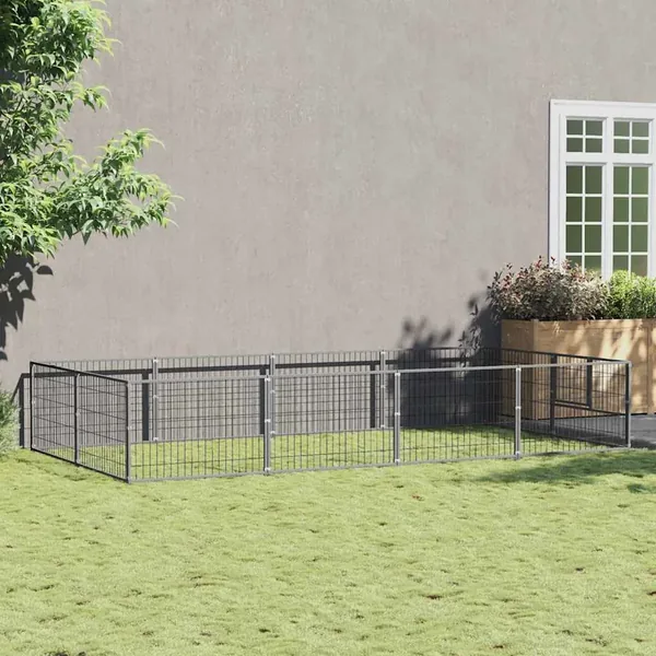 Chenil Argenté 8 m² Acier