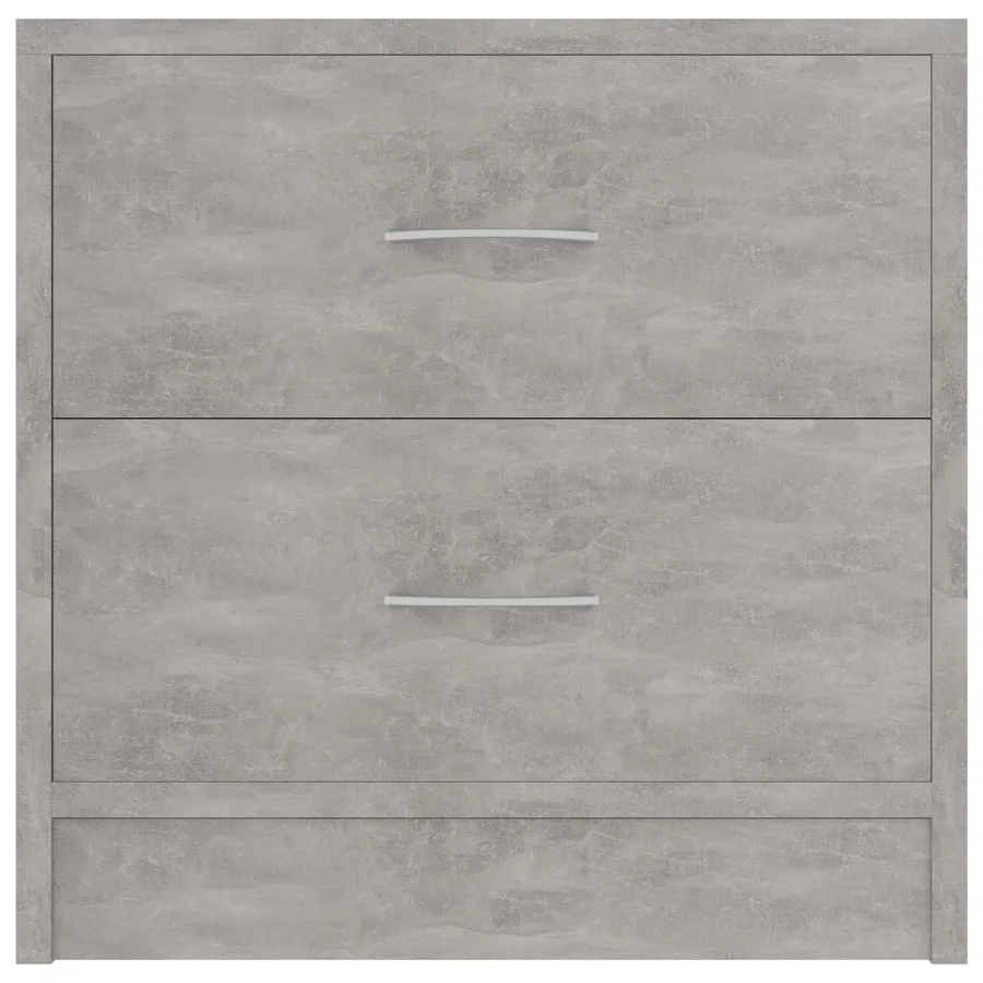Tables de chevet 2 pcs Gris béton 40x30x40 cm Bois d'ingénierie - 5