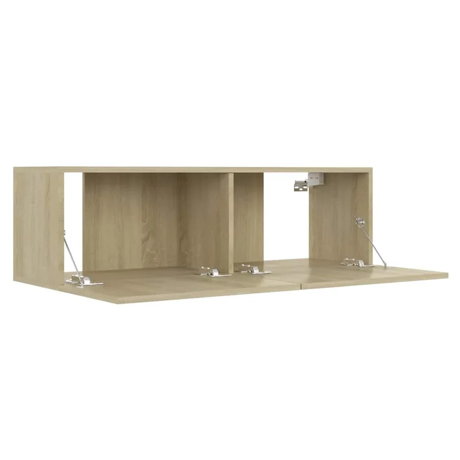 Meuble TV Chêne sonoma 100x30x30 cm Bois d’ingénierie - 5