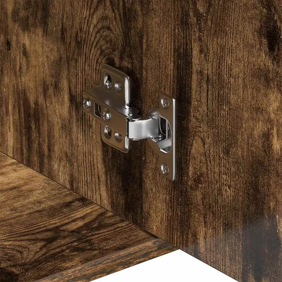Buffet Chêne fumé 88x30x70 cm Bois d'ingénierie - 10