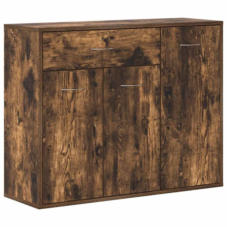 Buffet Chêne fumé 88x30x70 cm Bois d'ingénierie - 2