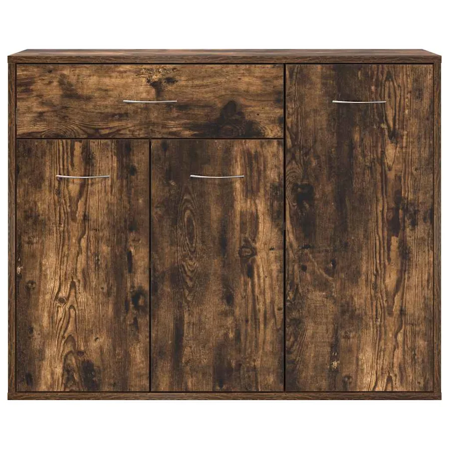 Buffet Chêne fumé 88x30x70 cm Bois d'ingénierie - 6