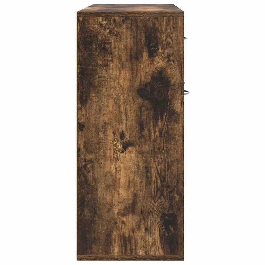 Buffet Chêne fumé 88x30x70 cm Bois d'ingénierie - 7
