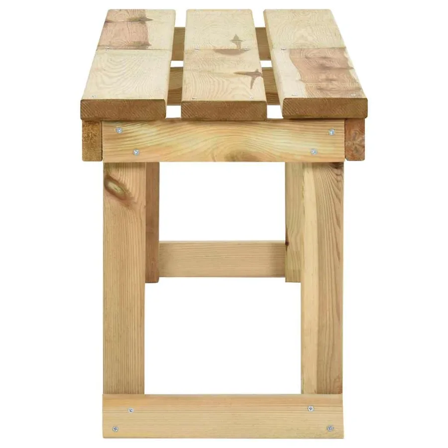 Banc de jardin 140 cm Bois de pin imprégné - 3