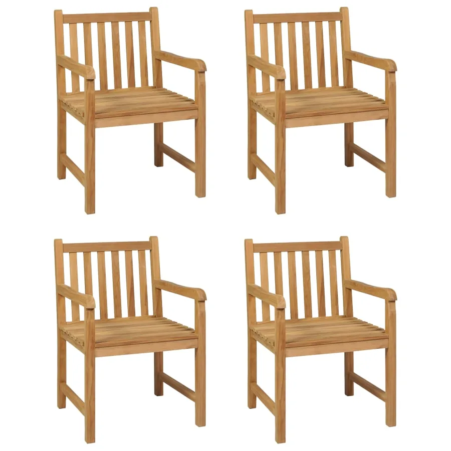 Ensemble de salle à manger de jardin 5 pièces 180 x 90 cm en bois de teck massif - 3
