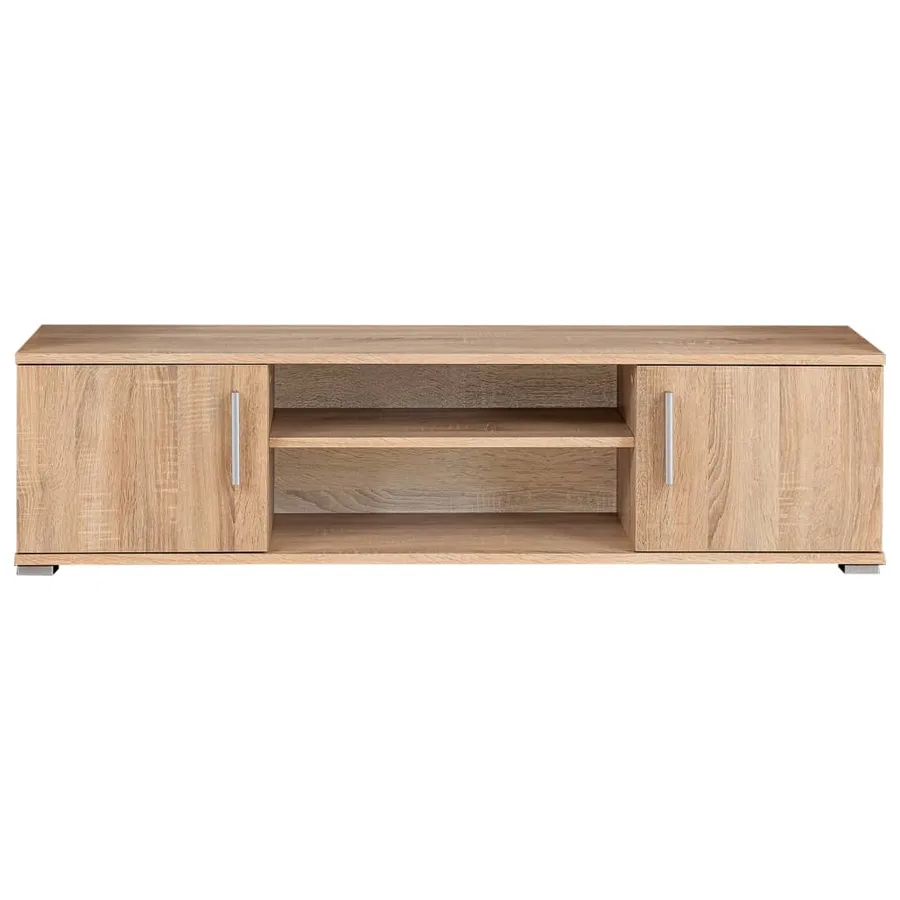 Unité murale TV avec lumières LED Chêne sonoma - 7