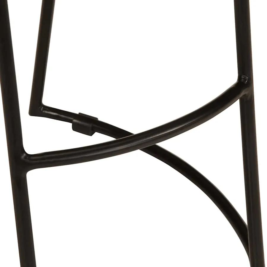 Tabourets de bar lot de 2 bois de manguier massif - 8
