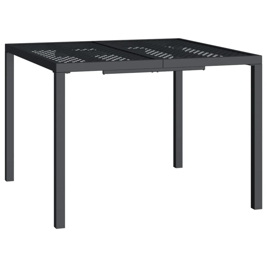 Ensemble à manger de jardin 3 pcs anthracite acier - 7