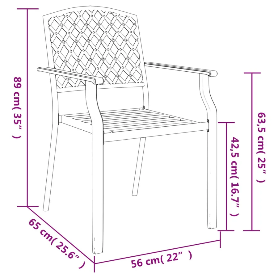 Ensemble à manger de jardin 3 pcs anthracite acier - 9