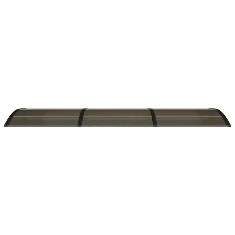 Auvent de porte Noir 300x75 cm Polycarbonate - 4
