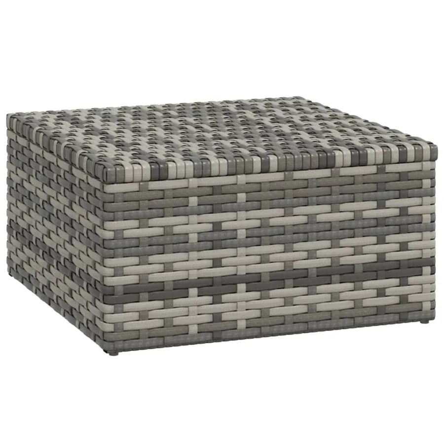 Salon de jardin 3 pcs avec coussins Gris Résine tressée - 5