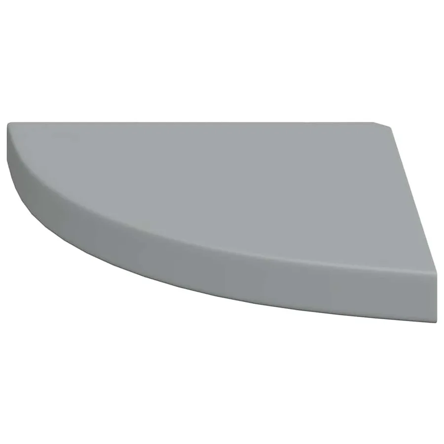 Étagère d'angle flottante gris 35x35x3,8 cm MDF - 5