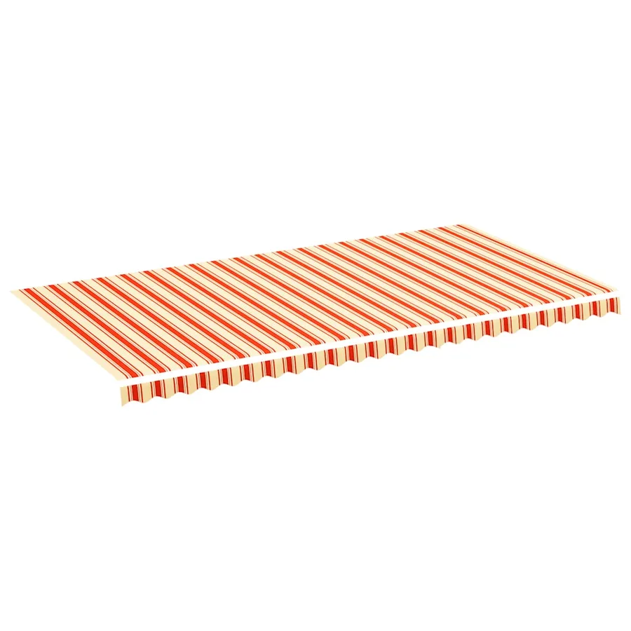 Tissu de remplacement pour auvent jaune et orange 6x3 m polyester - 2