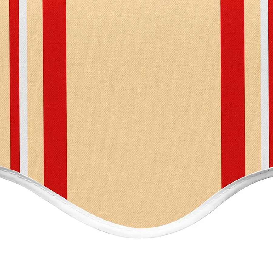 Tissu de remplacement pour auvent jaune et orange 6x3 m polyester - 5