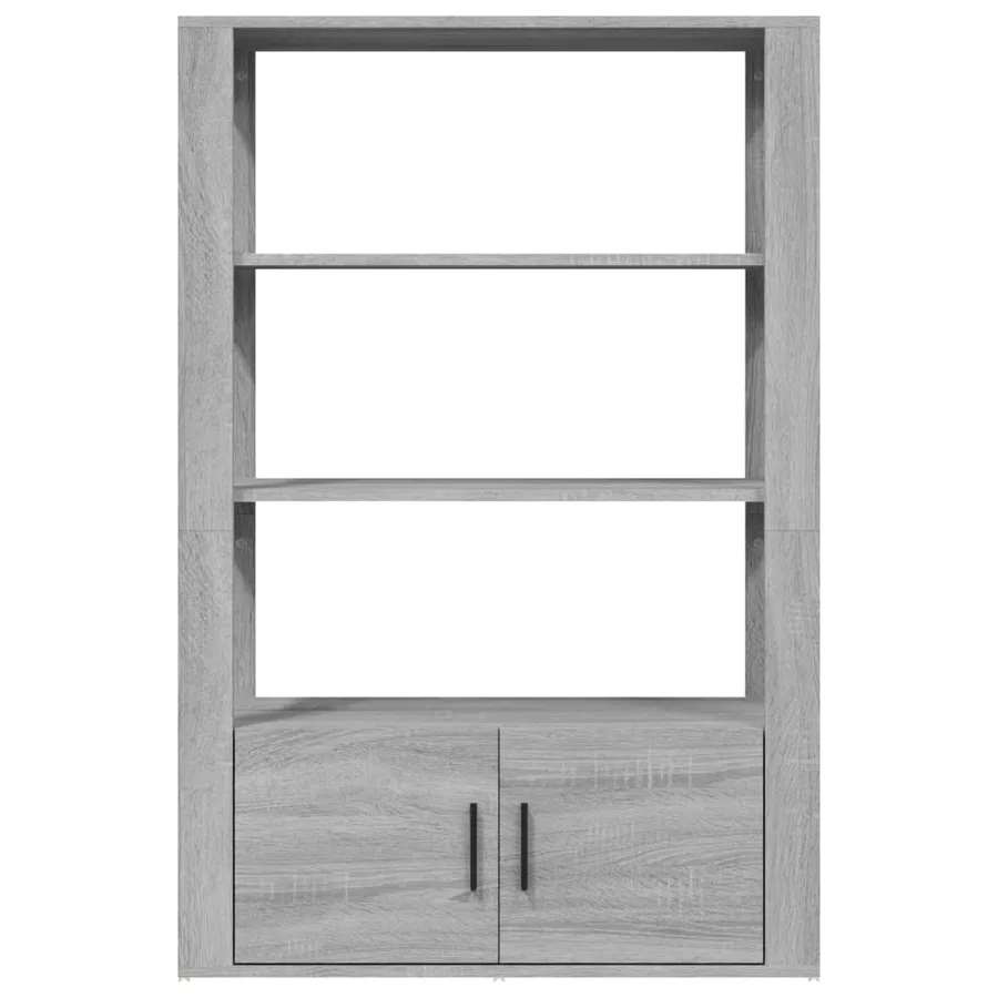 Buffet Sonoma gris 80x30x119,5 cm Bois d'ingénierie - 7
