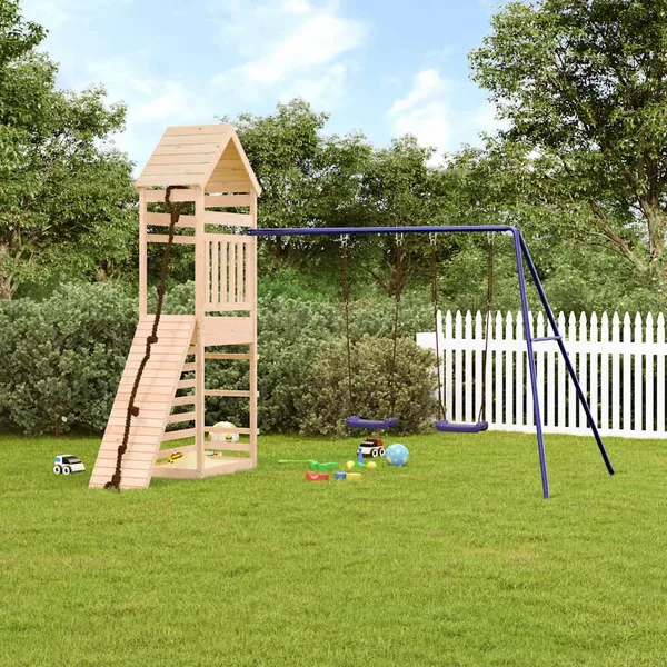 Aire de jeux d'extérieur bois de pin massif