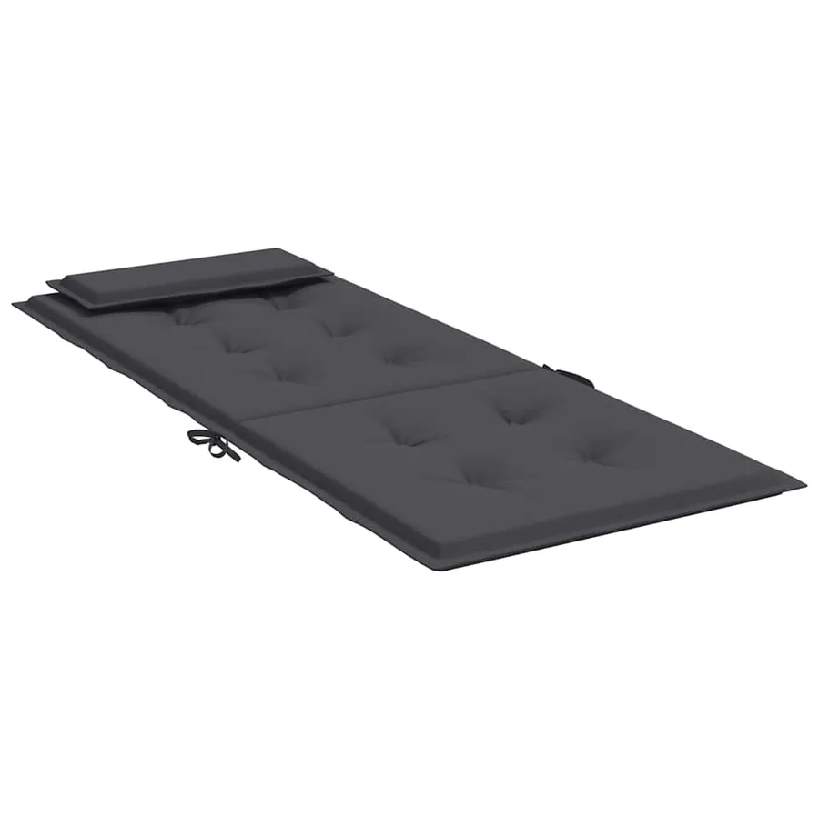 Coussins de chaise à dossier haut lot de 6 anthracite - 6