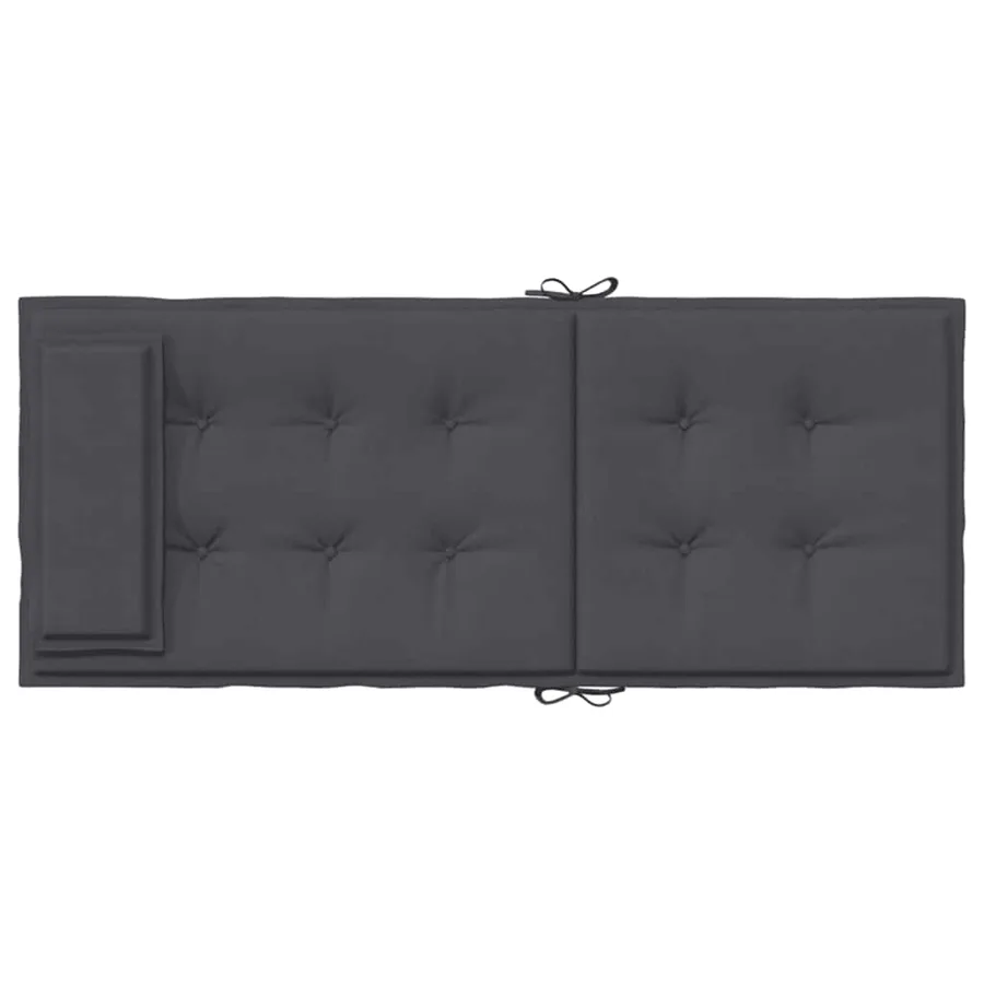 Coussins de chaise à dossier haut lot de 6 anthracite - 7