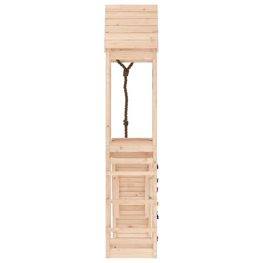 Maisonnette de jeu avec mur d'escalade bois massif de pin - 7