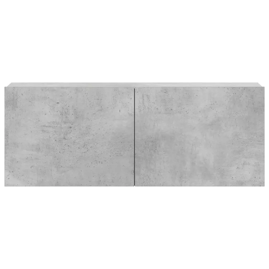 Ensemble de meubles TV 3 pcs Gris béton Bois d'ingénierie - 5