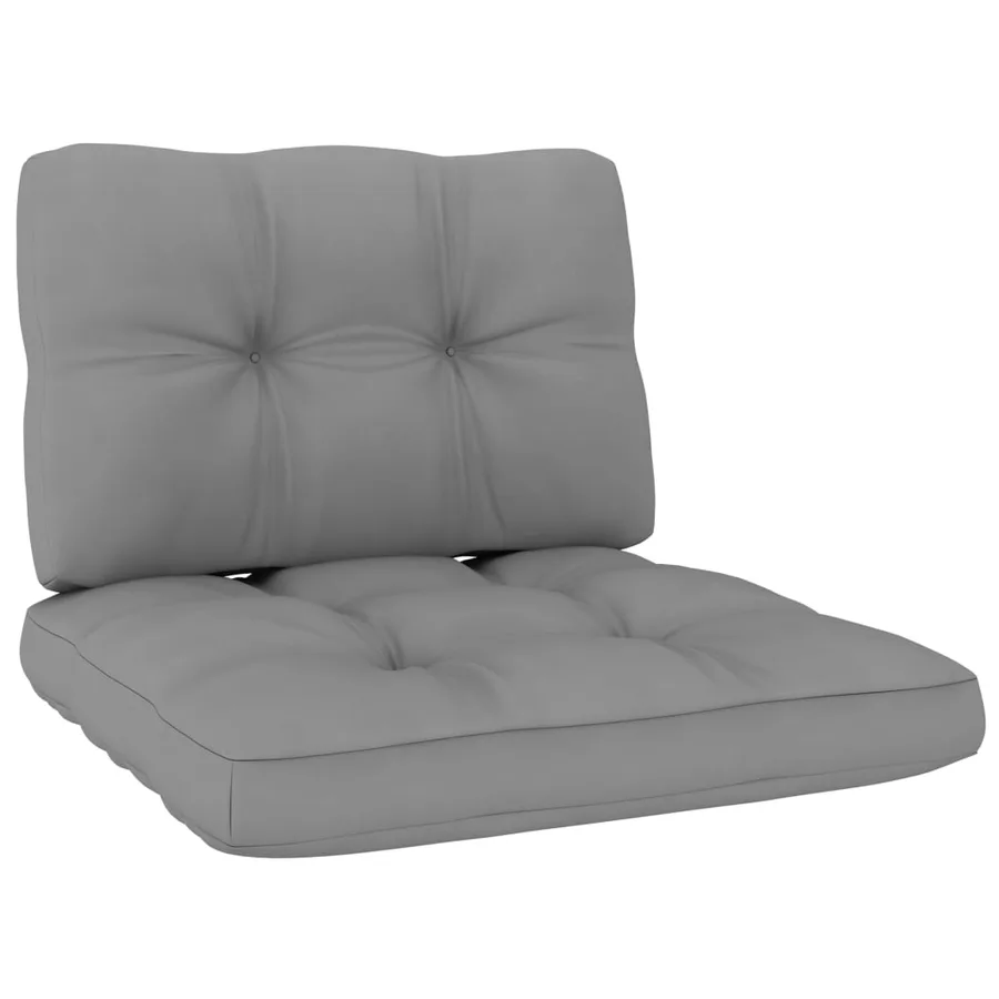 Salon de jardin 3 pcs avec coussins bois de pin imprégné - 6