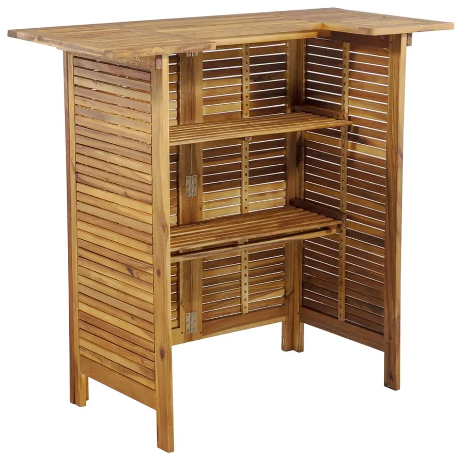 Ensemble de bar de jardin 5 pcs Bois d'acacia solide - 5