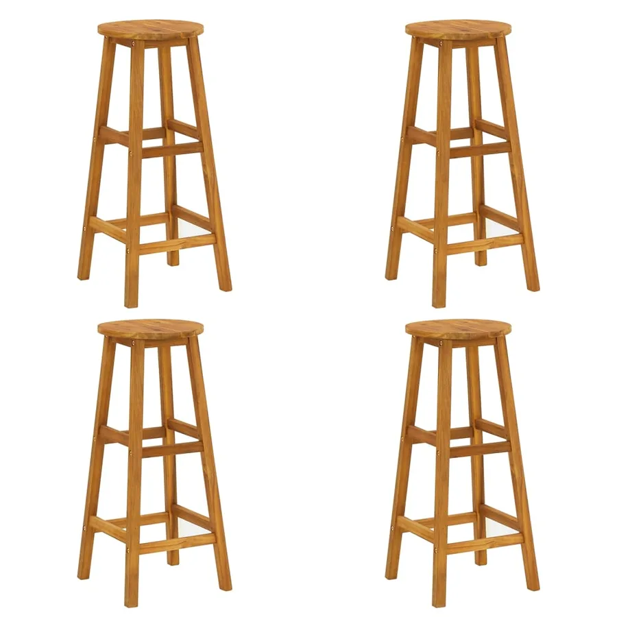 Ensemble de bar de jardin 5 pcs Bois d'acacia solide - 8
