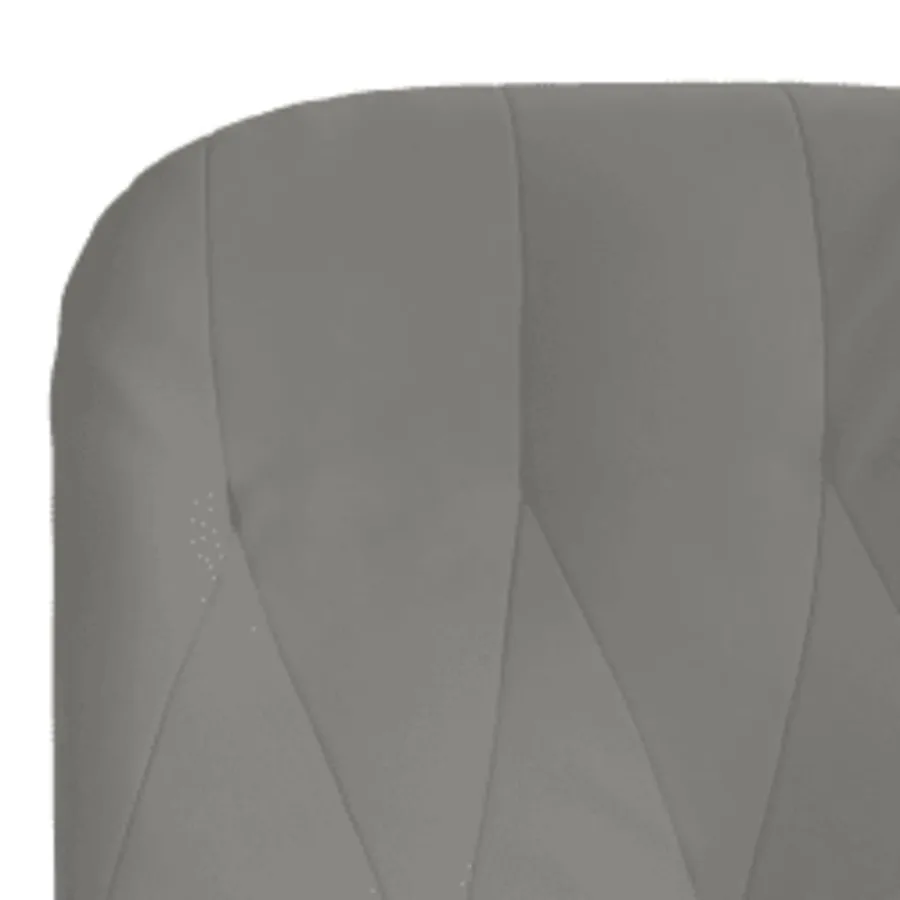 Chaise de relaxation avec repose-pied Gris clair Velours - 5
