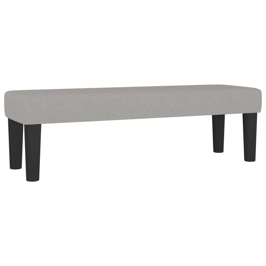 Sommier à lattes de lit avec matelas Gris clair 160x200cm Tissu - 7