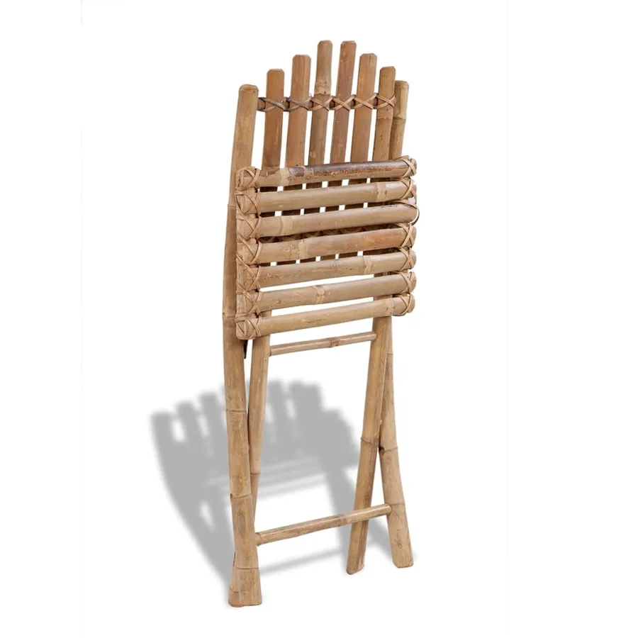 Chaises pliables d'extérieur Bambou 4 pcs - 2