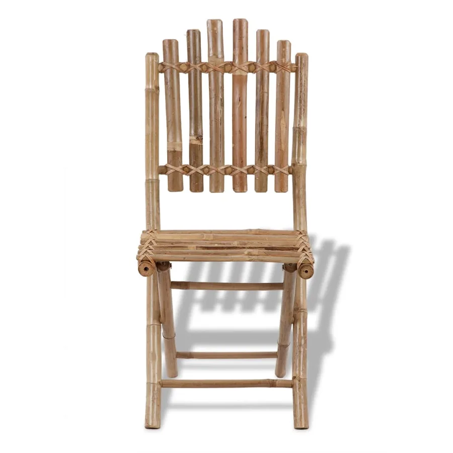 Chaises pliables d'extérieur Bambou 4 pcs - 4