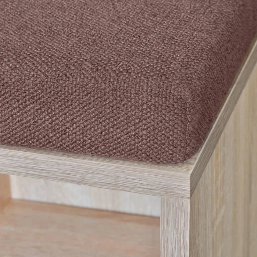 Banc de rangement à chaussures 10 compartiments Couleur chêne - 4