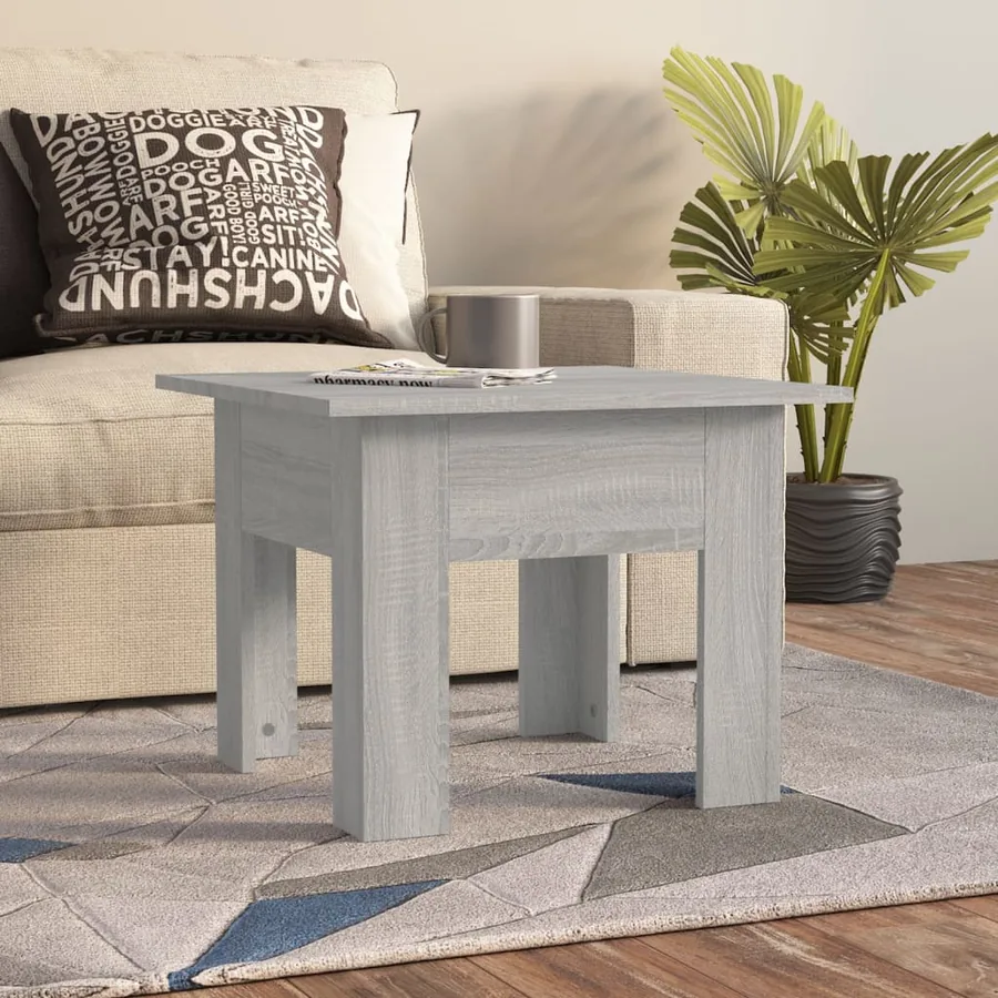 Table basse Sonoma gris 55x55x42 cm bois d'ingénierie