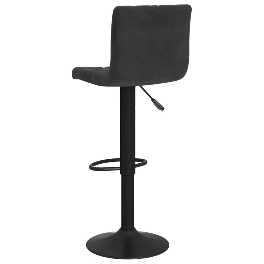 Tabourets de bar lot de 2 Noir Velours - 6