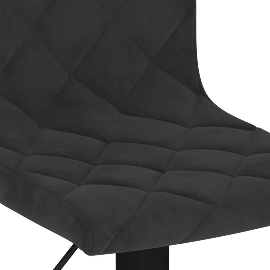 Tabourets de bar lot de 2 Noir Velours - 8