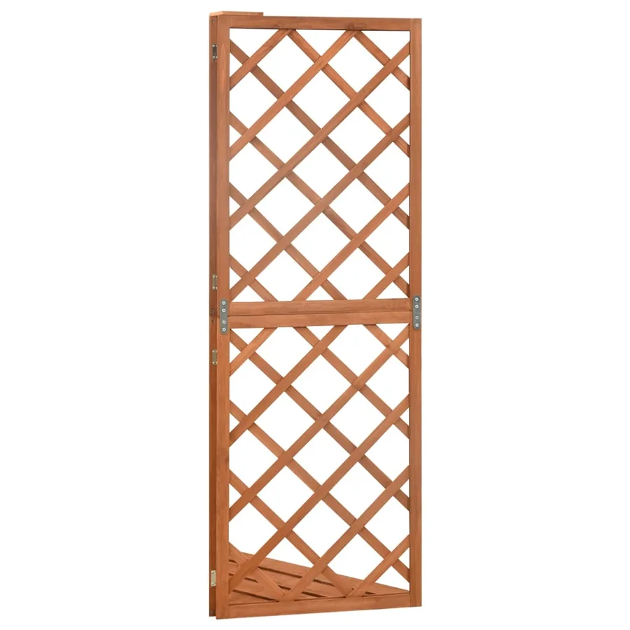 Treillis d'angle 50x50x145 cm Bois de sapin massif - 3