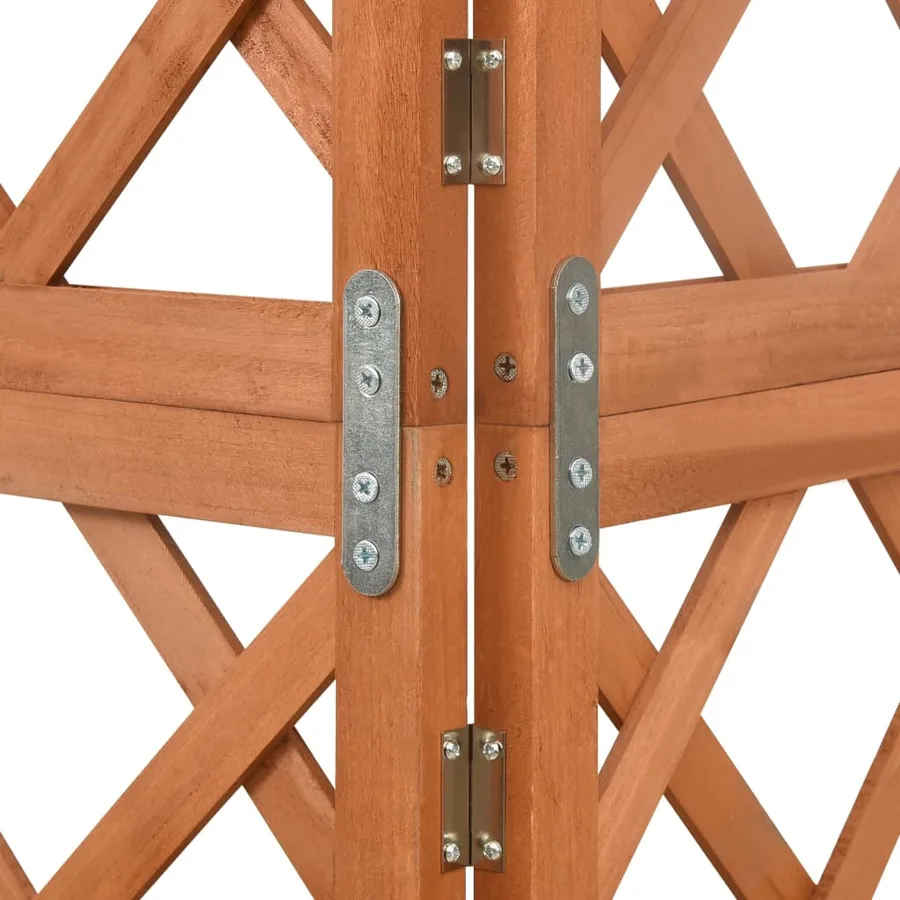 Treillis d'angle 50x50x145 cm Bois de sapin massif - 5