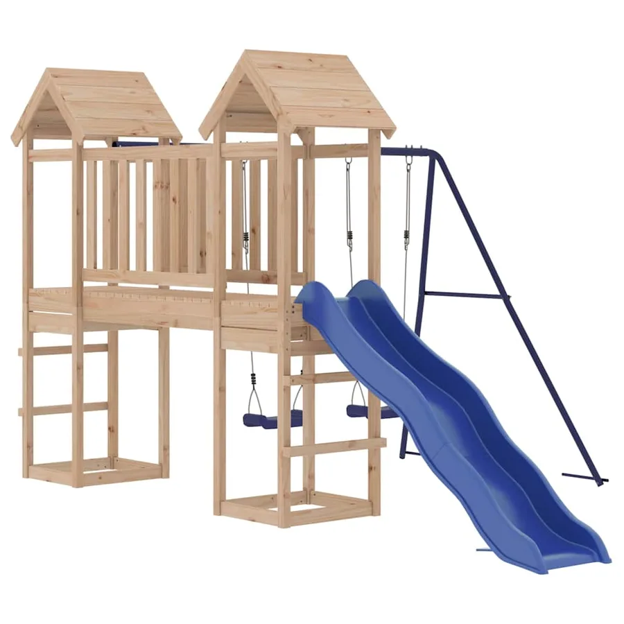 Aire de jeux d'extérieur bois de pin massif - 3