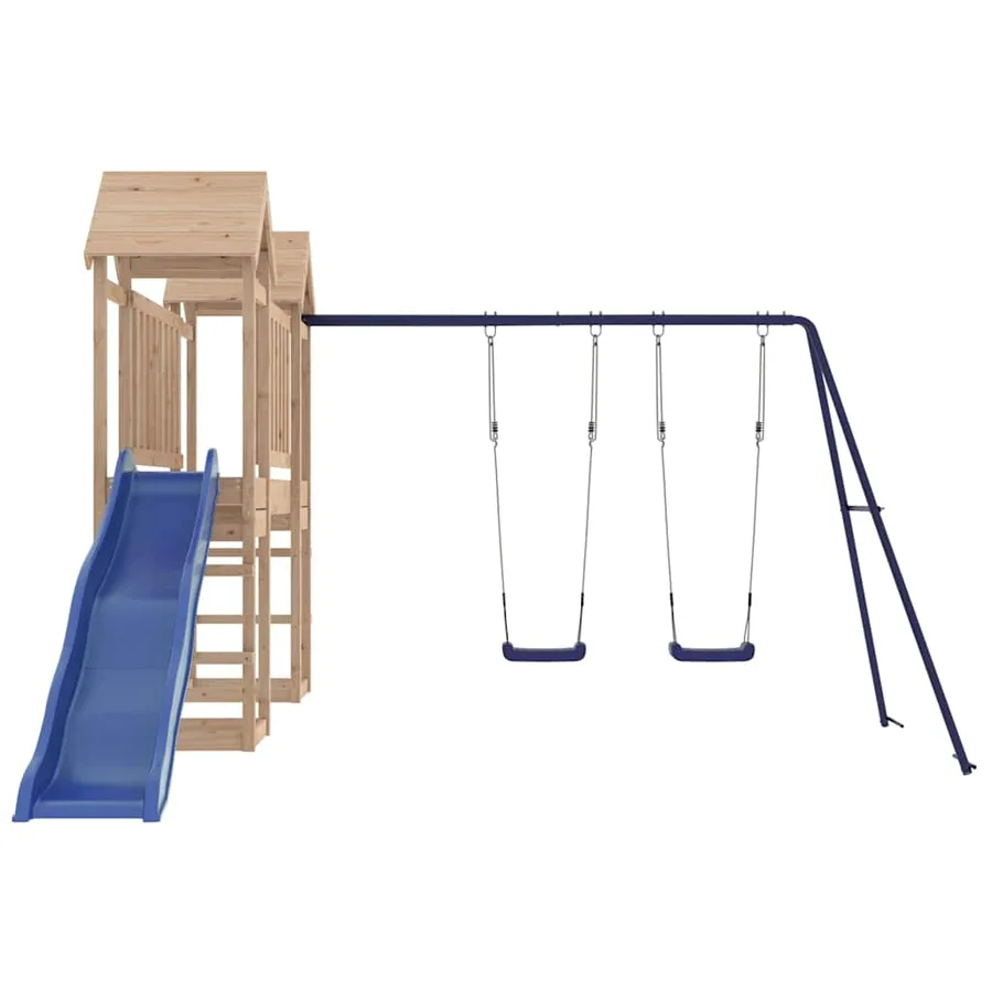 Aire de jeux d'extérieur bois de pin massif - 4