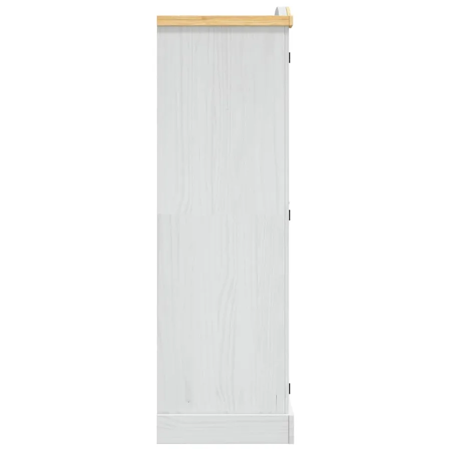 Garde-robe avec 2 portes Gamme Corona pin mexicain Blanc - 4