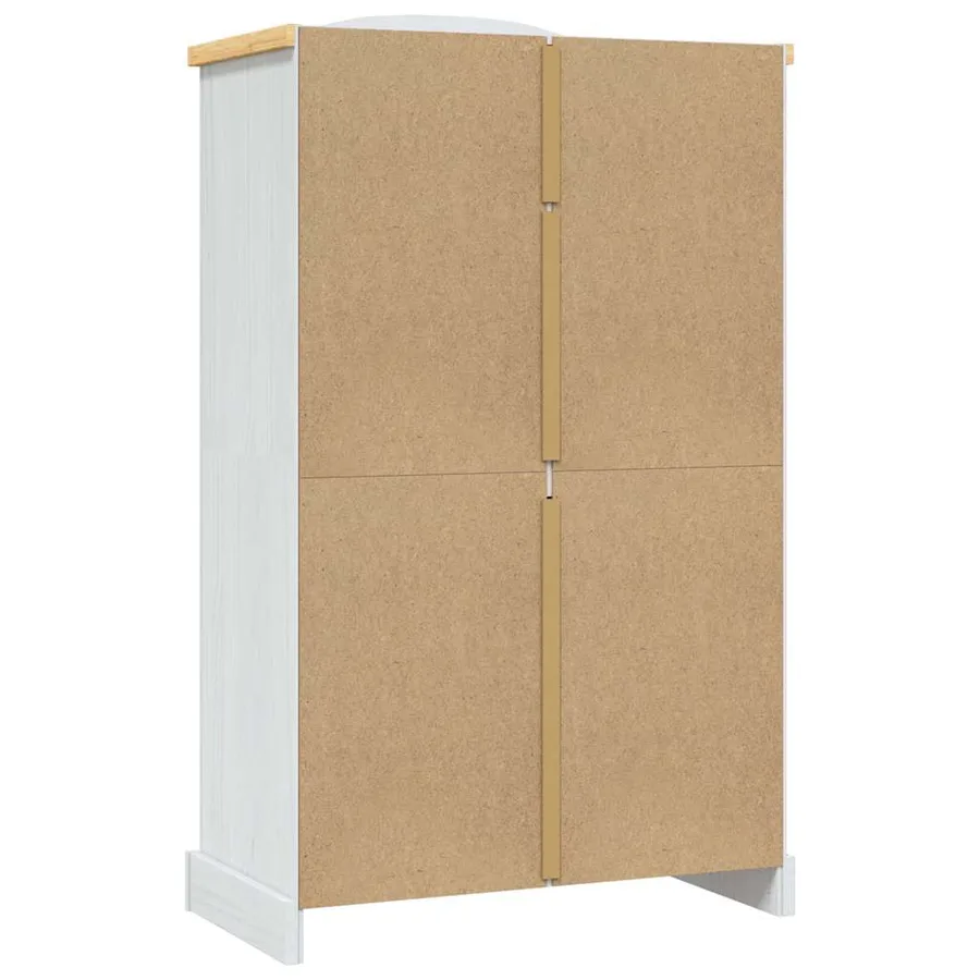 Garde-robe avec 2 portes Gamme Corona pin mexicain Blanc - 5