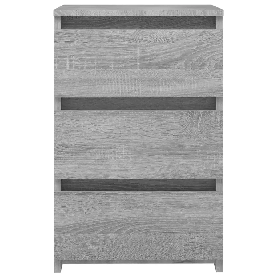 Table de chevet Sonoma gris 40x35x62,5 cm Bois d'ingénierie - 3