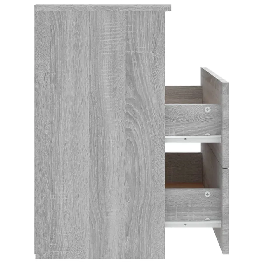 Table de chevet Sonoma gris 50x32x60 cm - 6