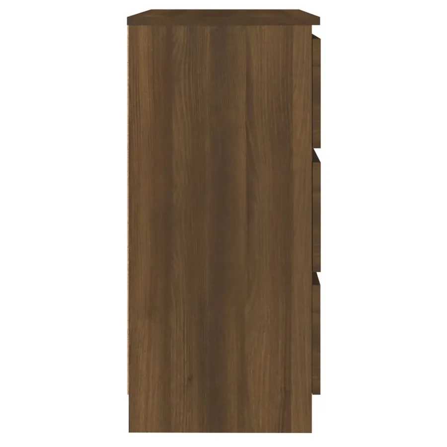Buffet Chêne marron 60x35x76 cm Bois d'ingénierie - 4