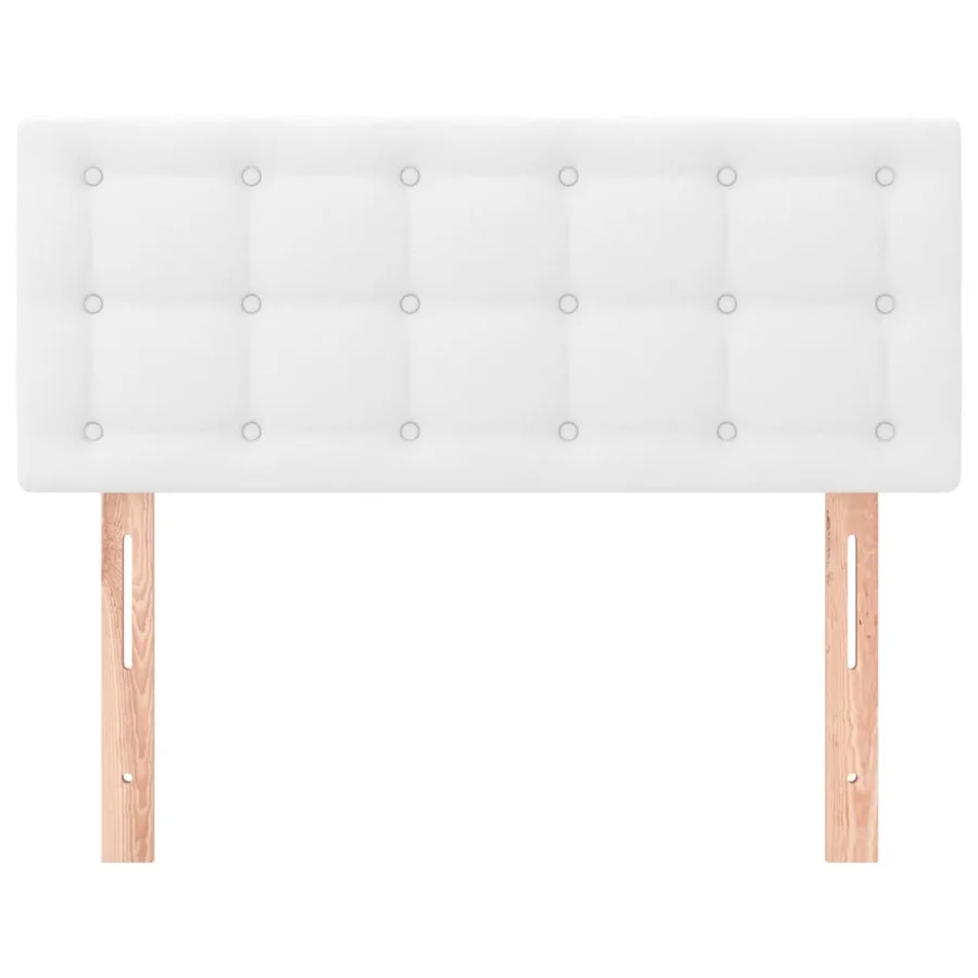 Tête de lit Blanc 100x5x78/88 cm Similicuir - 3