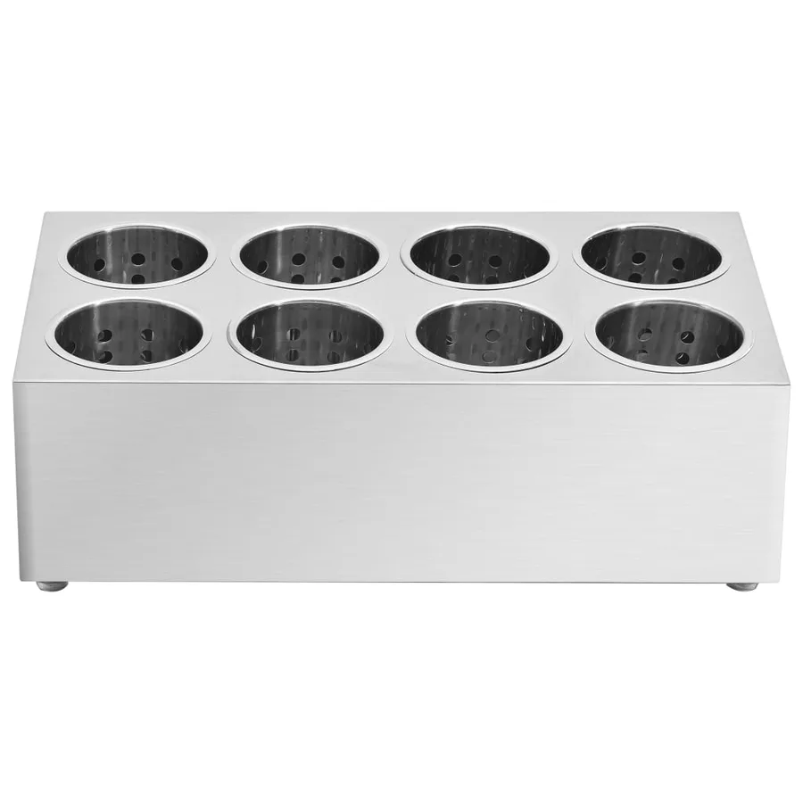 Porte-couverts 8 grilles Rectangulaire Acier inoxydable - 3