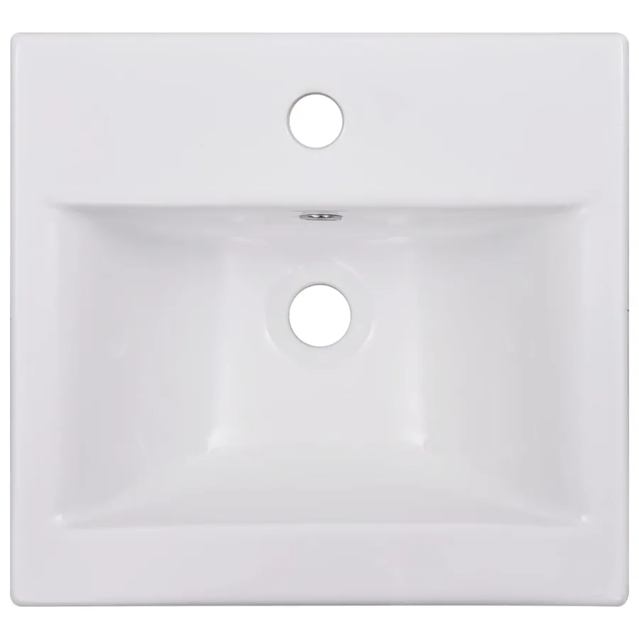 Armoire d'évier avec lavabo intégré Blanc Aggloméré - 13