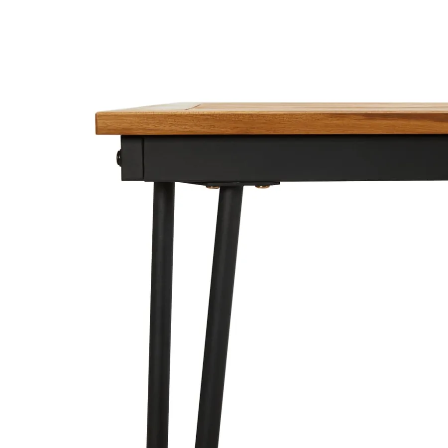 Table de jardin avec pieds épingle à cheveux 200x90x75 acacia - 6