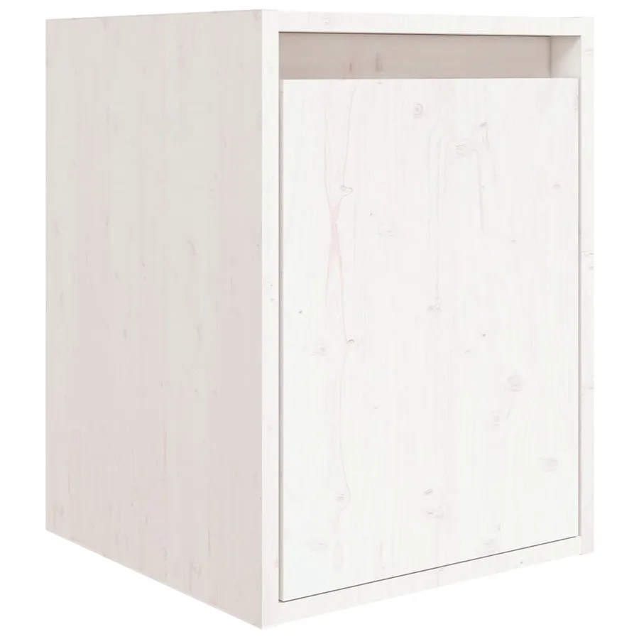 Meubles TV 3 pcs Blanc Bois massif de pin - 5